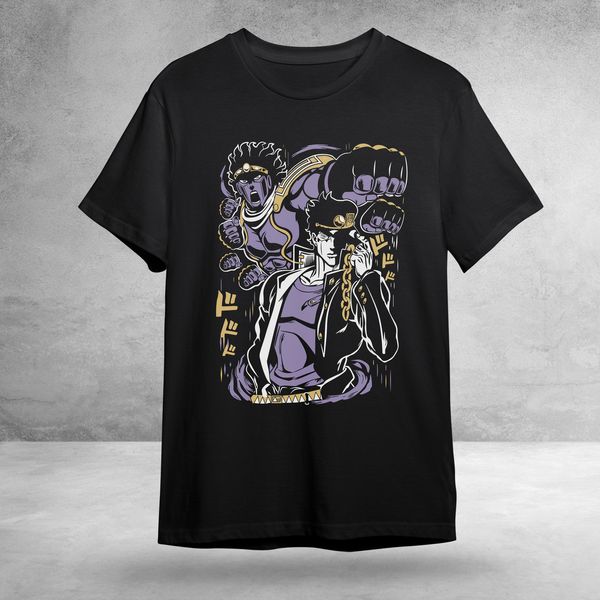 Футболка чоловіча з принтом аніме Пригоди Джо Джо JoJo's Bizarre Adventure Star Platinum 31-фут Jojo (2XL) фото