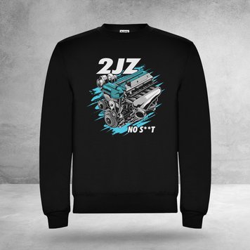 Кофта мужская свитшот с принтом JDM мотор 2JZ 31-рег 2JZ (2XL) фото